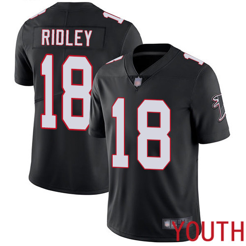 Atlanta Falcons Limited Black Youth Calvin Ridley Alternate Jersey NFL Football #18 Vapor Untouchable->youth nfl jersey->Youth Jersey
